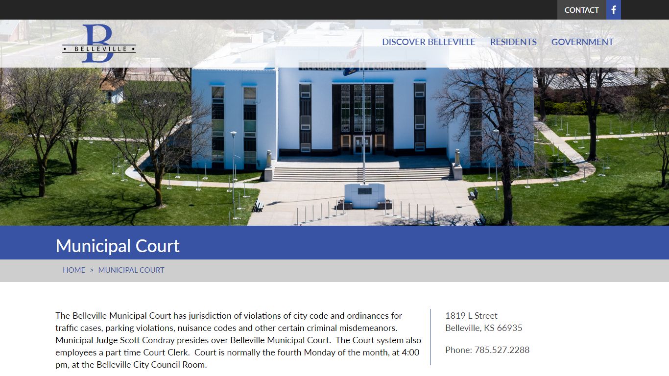 Municipal Court - City of Belleville Kansas